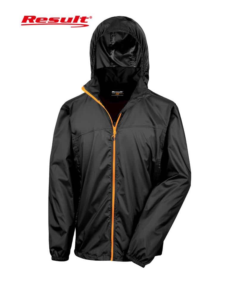 Kway unisex richiudibile antipioggia Result RER189X 15 Kway unisex richiudibile antipioggia Result RER189X nero