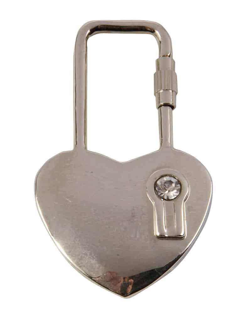 Portachiavi in metallo a cuore con strass 08900 4 Portachiavi in metallo a cuore con strass 08900 - immagine 2