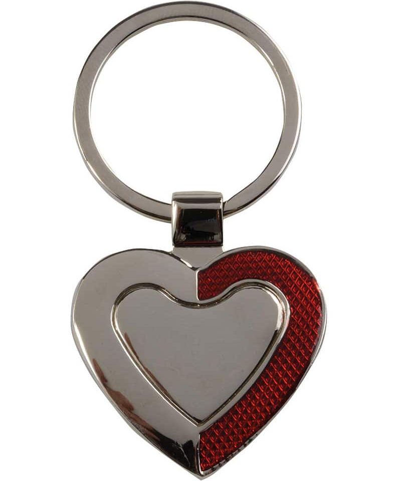 Portachiavi in metallo a forma di cuore 14902