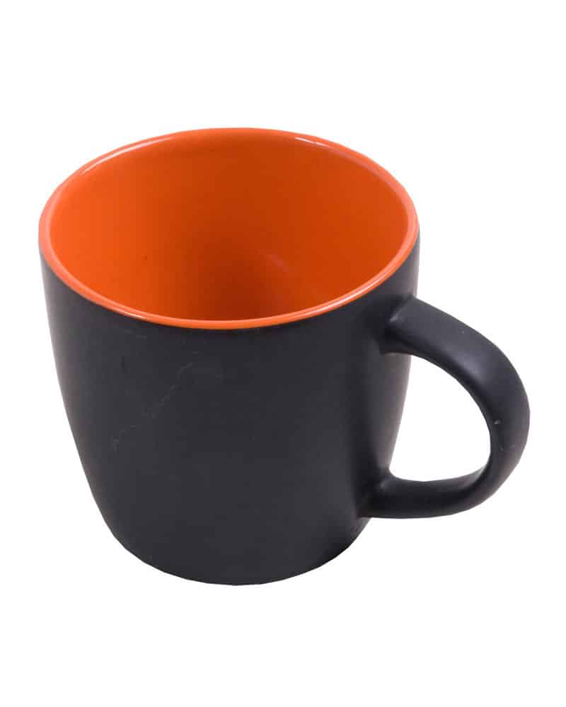 Tazze nere SP12406 6 tazze-nere-con-interno-colorato-12406s-arancione