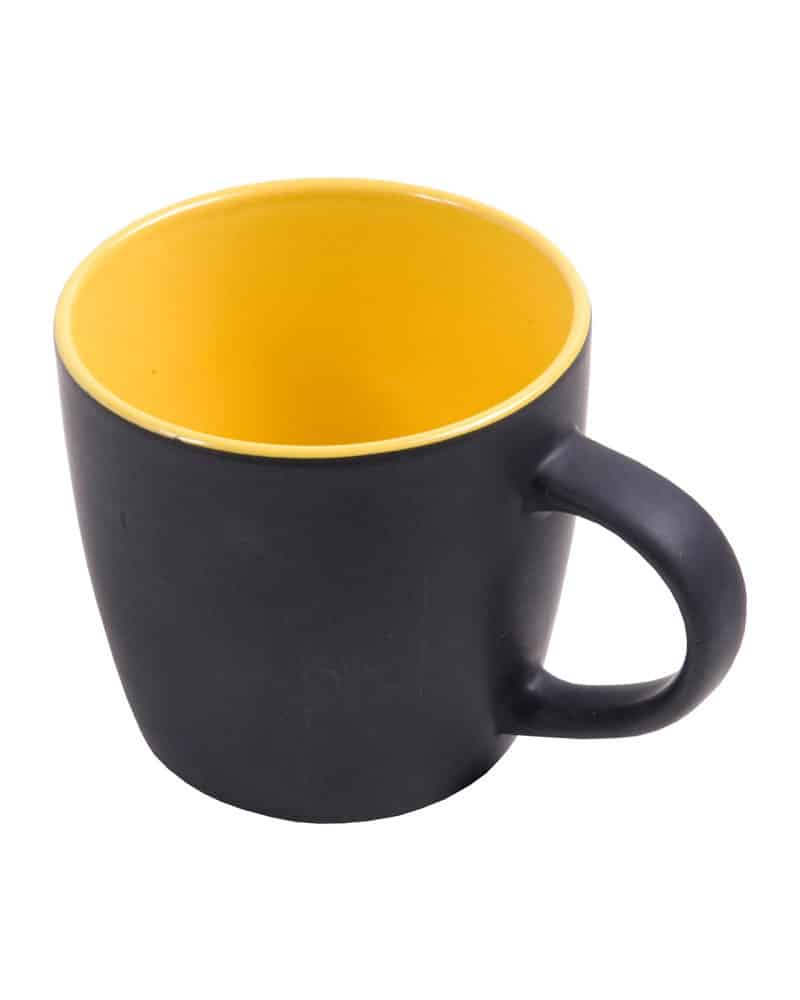 Tazze nere SP12406 5 tazze-nere-con-interno-colorato-12406s-giallo