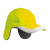 Cappellino 6 pannelli in pile catarifrangente K18074 1 Cappellino 6 pannelli in pile catarifrangente K18074 GIALLO