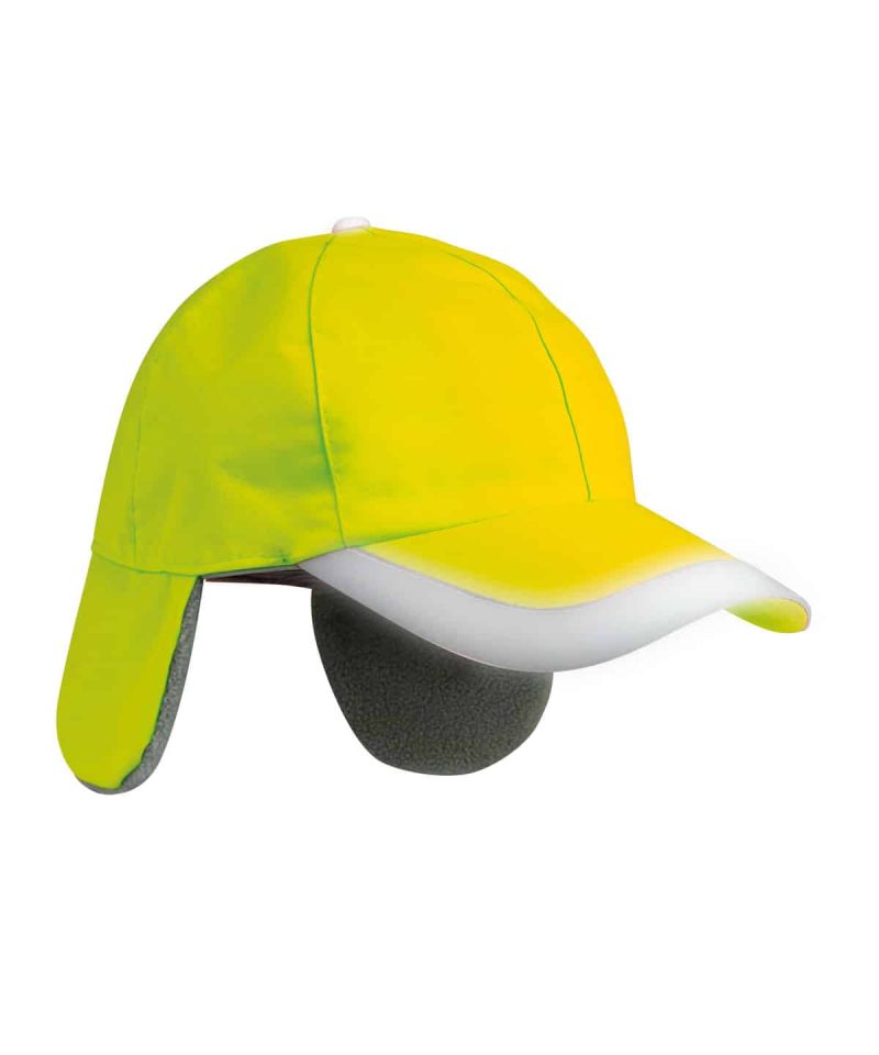 Cappellino 6 pannelli in pile catarifrangente K18074