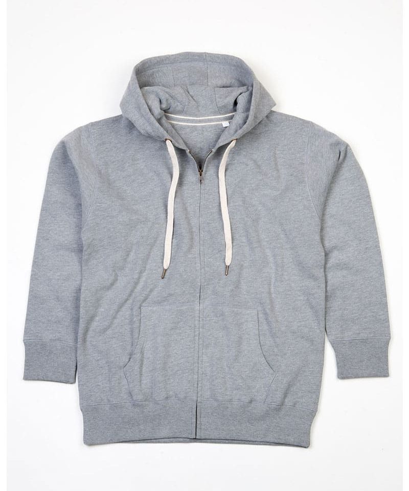Felpa Uomo con Cappuccio e Zip intera Mantis MAM83 grigio chiaro