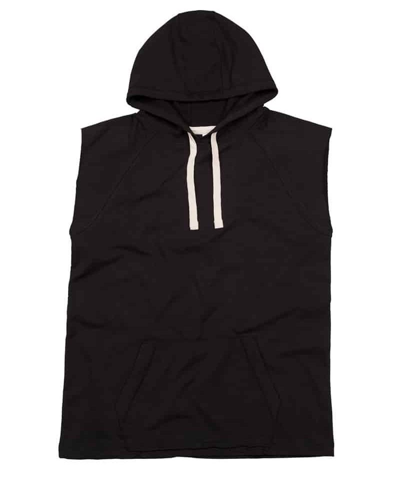 Felpa senza maniche donna con cappuccio Mantis MAM113 nero