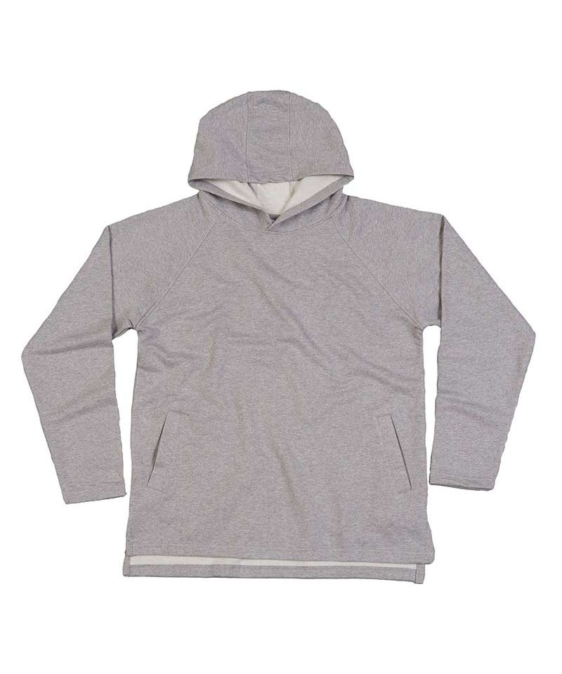 Felpa-unisex-con-cappuccio-mantis-mam132-grigia-melange