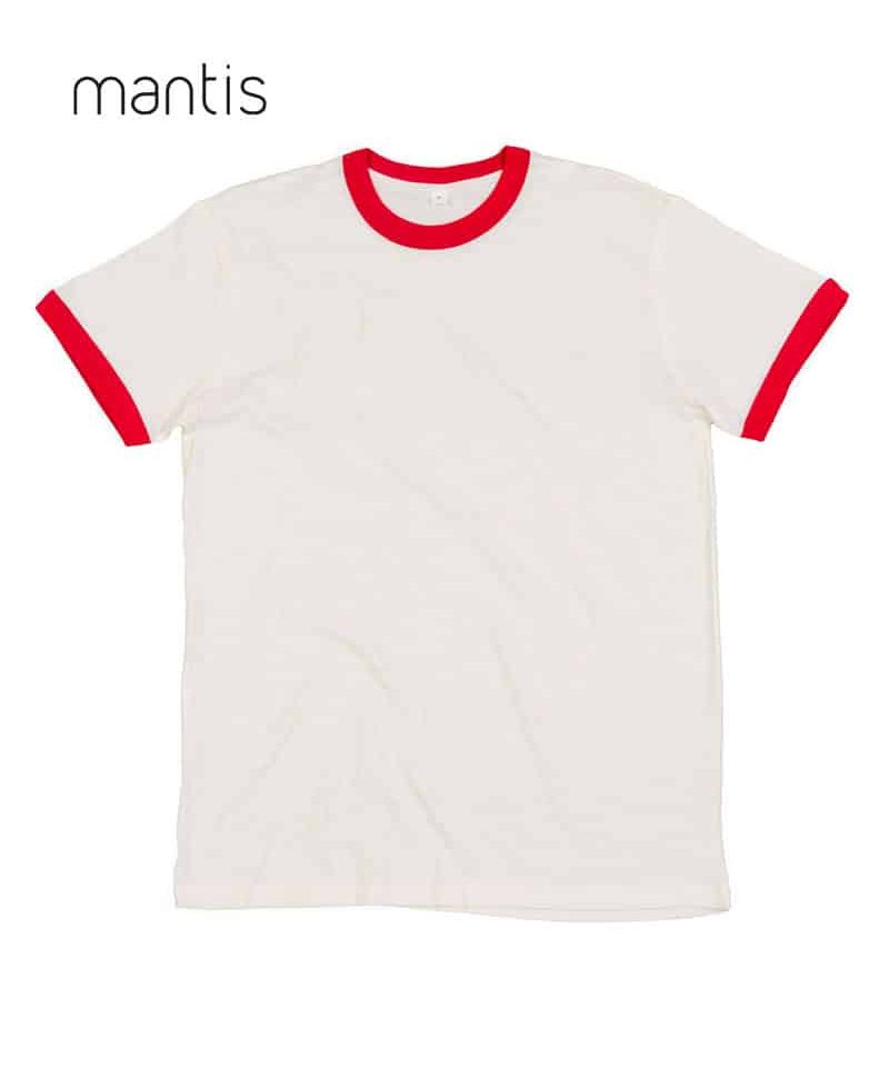 T-shirt in cotone organico bicolore Mantis MAM175 5 Maglia-uomo-bicolore-in-cotone-organico-Mantis-MAM175-bianco-rosso