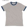 T-shirt in cotone organico bicolore Mantis MAM175 1 Maglia-uomo-bicolore-in-cotone-organico-Mantis-MAM175-grigio-blu