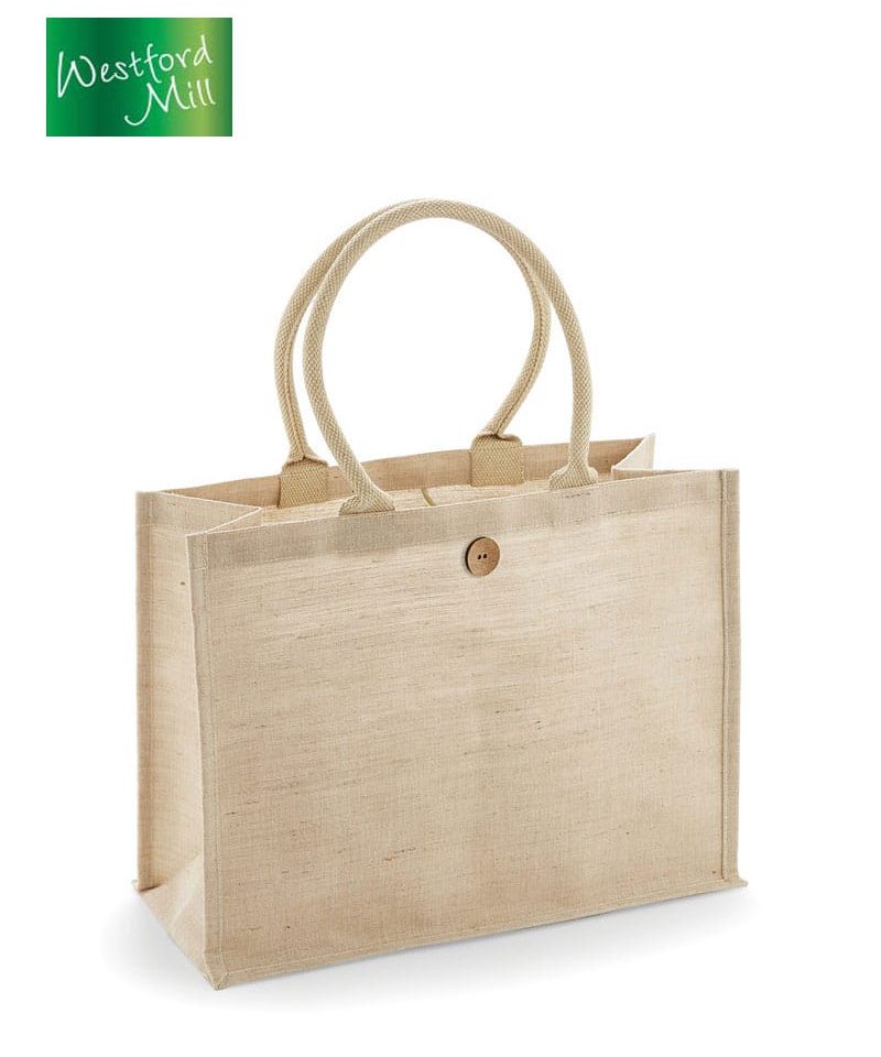 Shopper in Juco laminato Westford Mill W447 - 42x32x19cm 5 Shopper-in-juta-e-cotone-Westford-Mill-W447-2