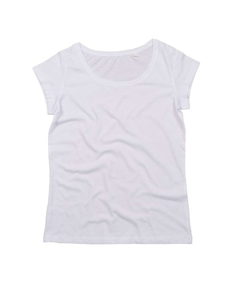 T-shir donna manica corta cotone organico Mantis MAM114 4 T-shir-donna-manica-corta-cotone-mantis-mam114-bianca
