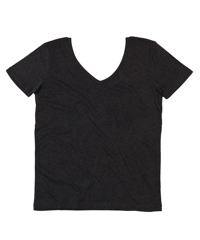 T-shirt Donna in cotone Organico Collo V Mantis MAM119 5 T shirt Donna in cotone Organico Collo V Mantis MAM119 grigio