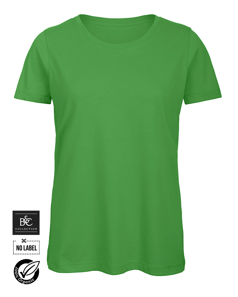 T-shirt donna in cotone organico No Label manica corta BCTW043 – Bybrand  Roma