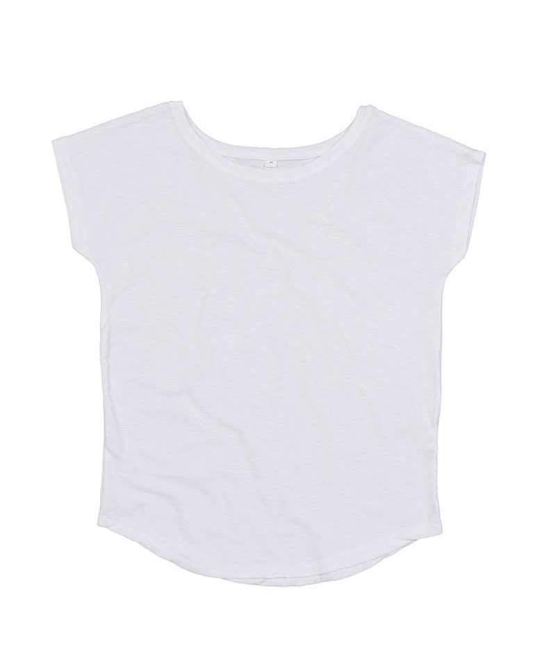 T-shirt donna in cotone organico fiammato Oversize Mantis MAM123 11 T shirt donna in cotone organico fiammato Oversize Mantis MAM123 bianca