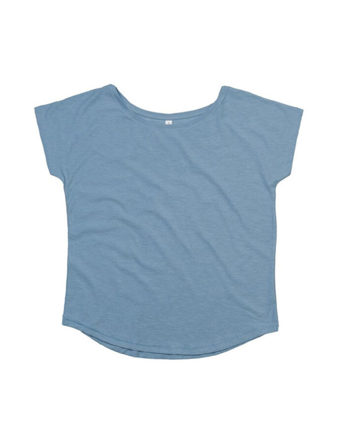 T-shirt-donna-in-cotone-organico-fiammato-Oversize-Mantis-MAM123-denim