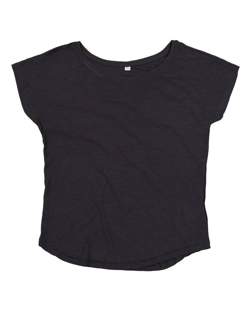 T-shirt donna in cotone organico fiammato Oversize Mantis MAM123 5 T-shirt-donna-in-cotone-organico-fiammato-Oversize-Mantis-MAM123-grigio