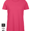 T-shirt donna in cotone organico No Label manica corta BCTW043 1 T-shirt-donna-personalizzate-no-label-manica-corta-BCTW043-fucsia