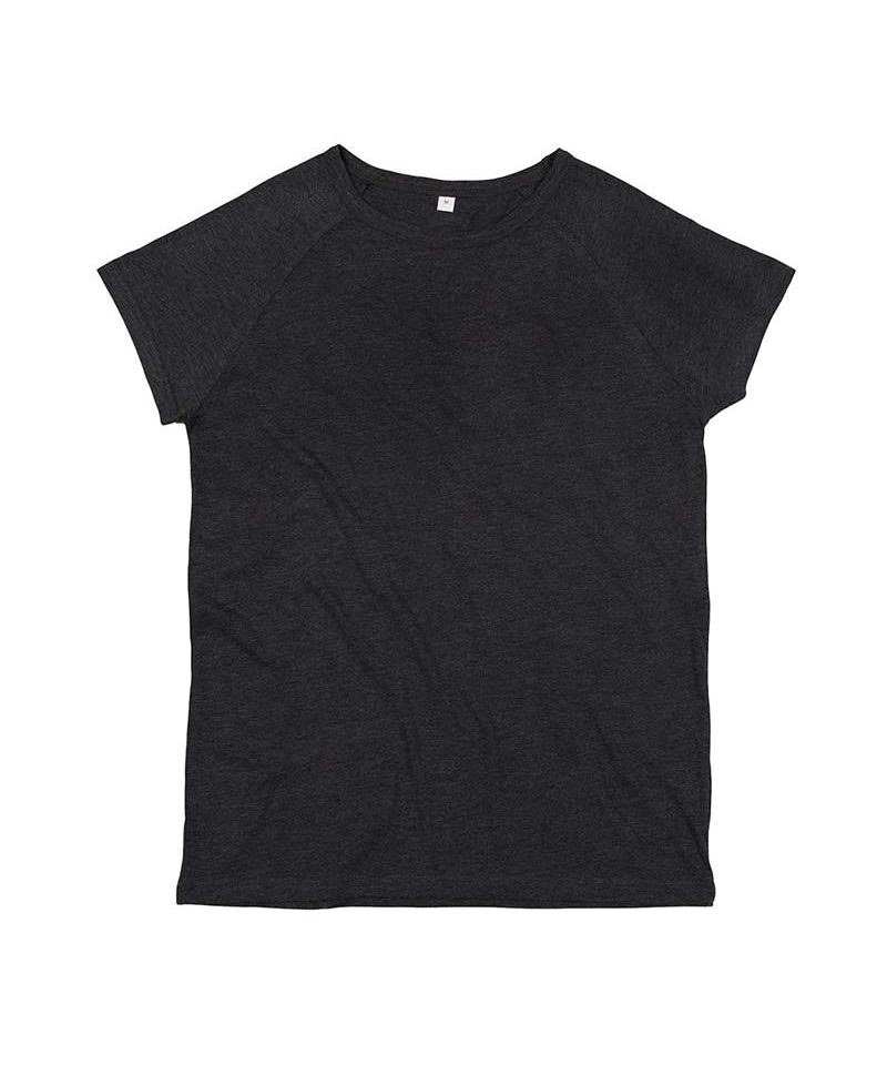 T-shirt-unisex-cotone-organico-Raglan-Mantis-MAM130-grigio-scuro-melange