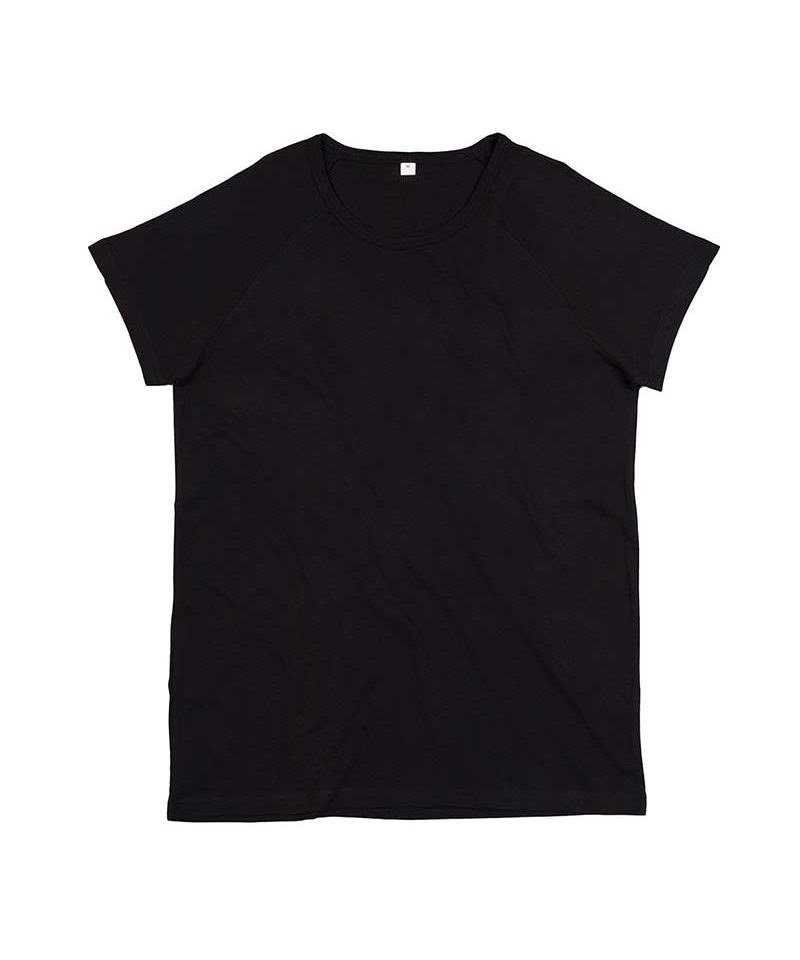 T-shirt-unisex-cotone-organico-Raglan-Mantis-MAM130-nero