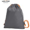 Portascarpe Halfar in poliestere H1813060 1 sacca portascarpe Halfar con cordini colorati H1813060 grigio medio