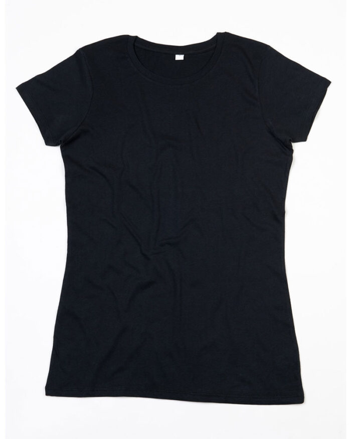 T-shirt Donna Longer girocollo Mantis MAM71 NO LOGO nero
