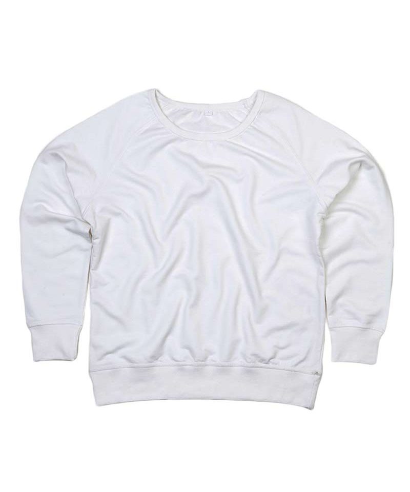 Felpa Donna ampio scollo tinta unita Mantis MAM77 13 Felpa-donna-ampio-scollo-tinta-unita-mantis-mam77-bianco