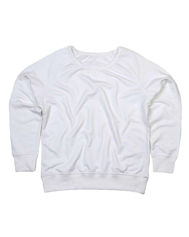 Felpa Donna ampio scollo tinta unita Mantis MAM77 8 Felpa-donna-ampio-scollo-tinta-unita-mantis-mam77-bianco