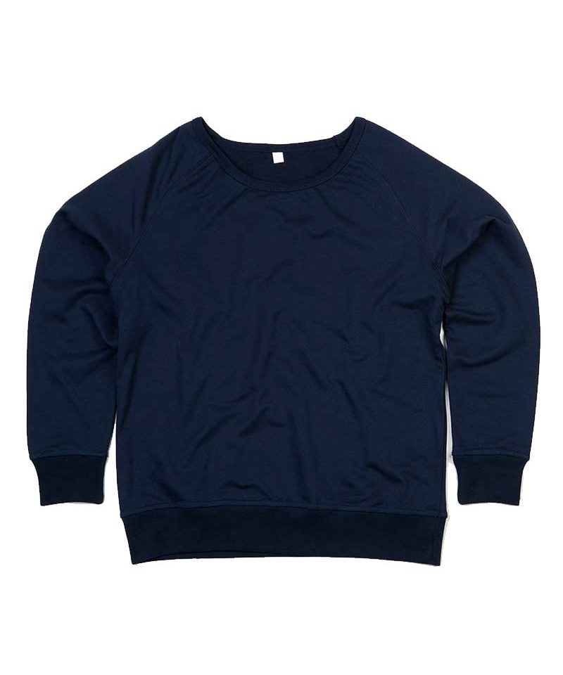 Felpa Donna ampio scollo tinta unita Mantis MAM77 12 Felpa-donna-ampio-scollo-tinta-unita-mantis-mam77-blu-navy