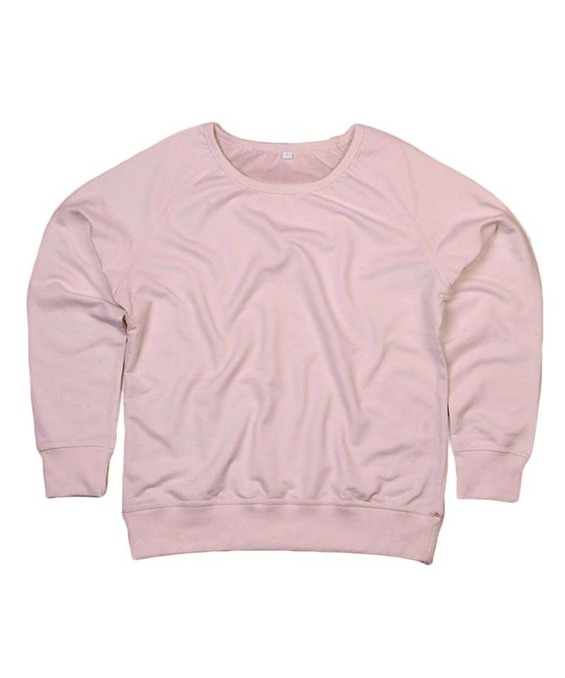 Felpa Donna ampio scollo tinta unita Mantis MAM77 9 Felpa-donna-ampio-scollo-tinta-unita-mantis-mam77-rosa
