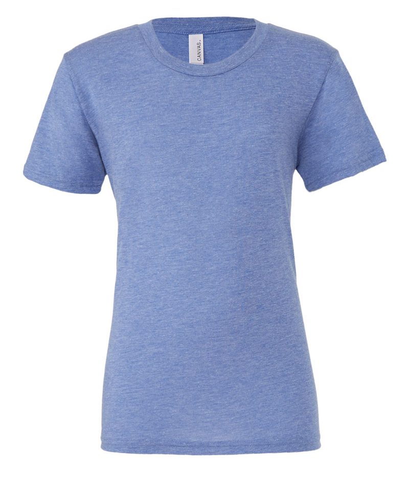 T-shirt Unisex manica corta slub Bella Canvas BE3413 30 T-shirt Unisex manica corta Triblend Bella Canvas BE3413 azzurro