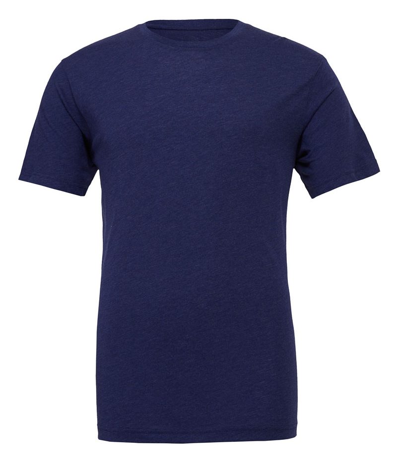 T-shirt Unisex manica corta slub Bella Canvas BE3413 33 T-shirt Unisex manica corta Triblend Bella Canvas BE3413 blu
