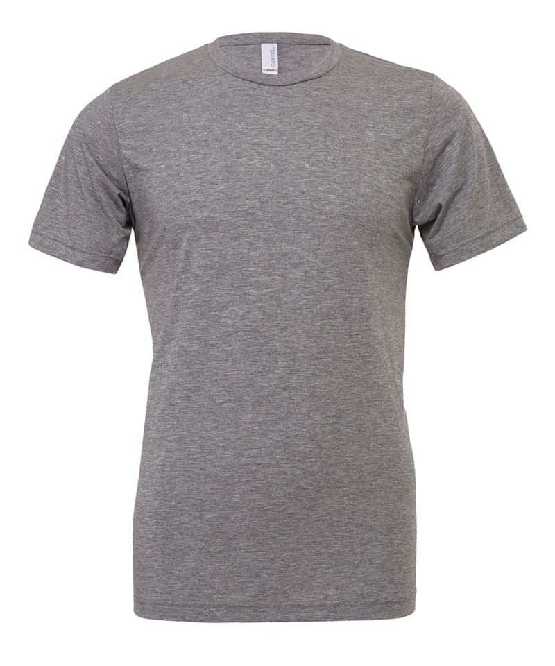 T-shirt Unisex manica corta Triblend Bella Canvas BE3413 grigio