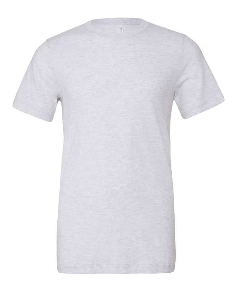 T-shirt Unisex manica corta Triblend Bella Canvas BE3413 grigio-chiaro