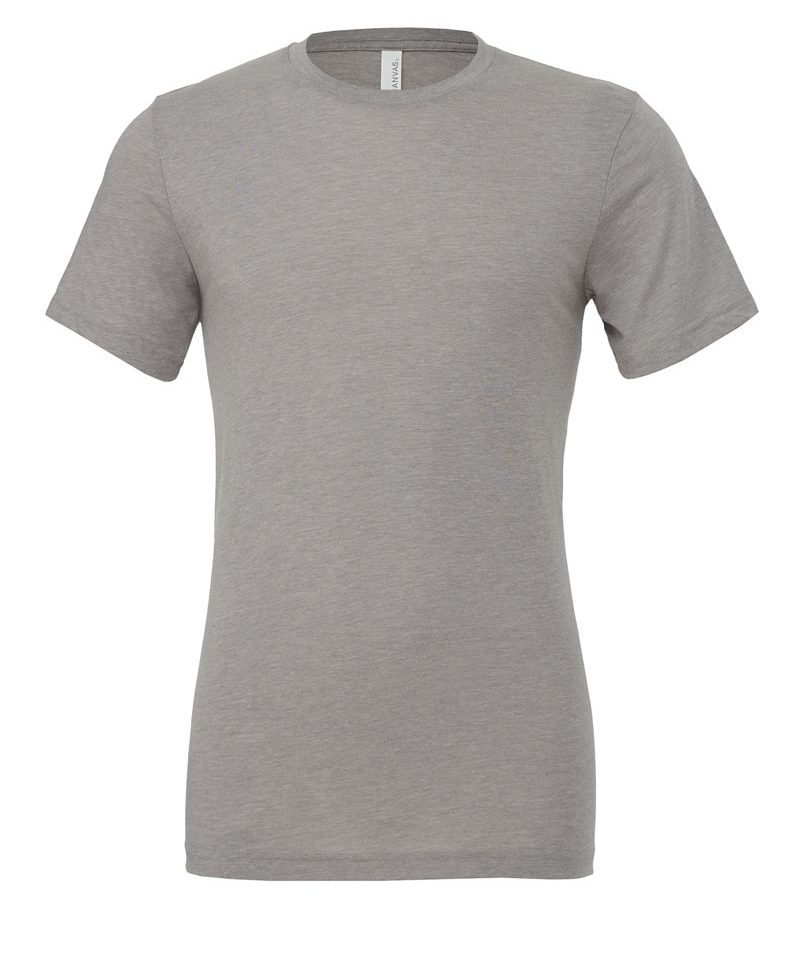 T-shirt Unisex manica corta Triblend Bella Canvas BE3413 grigio-medio
