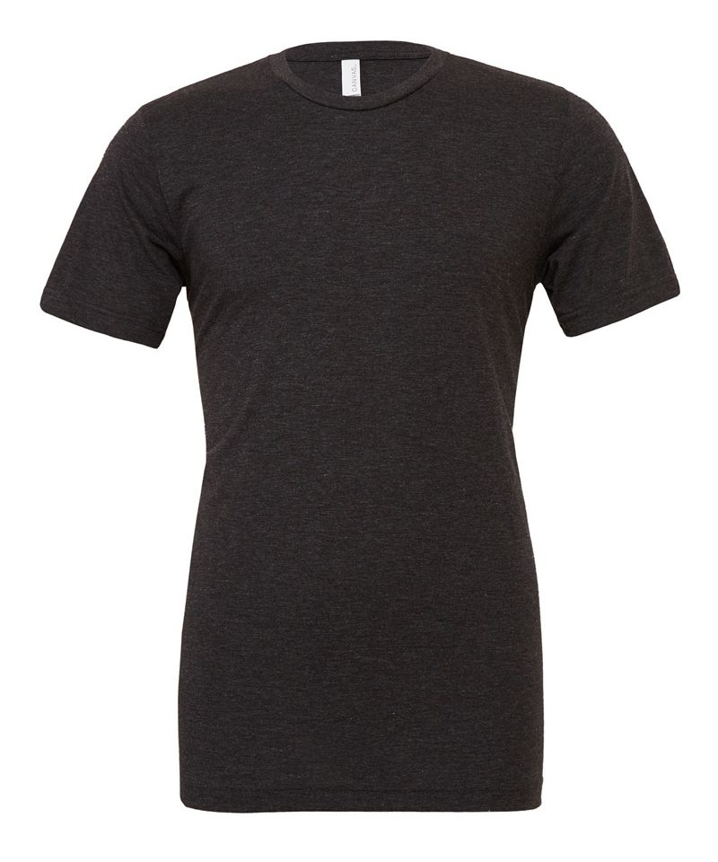 T-shirt Unisex manica corta Triblend Bella Canvas BE3413 nero