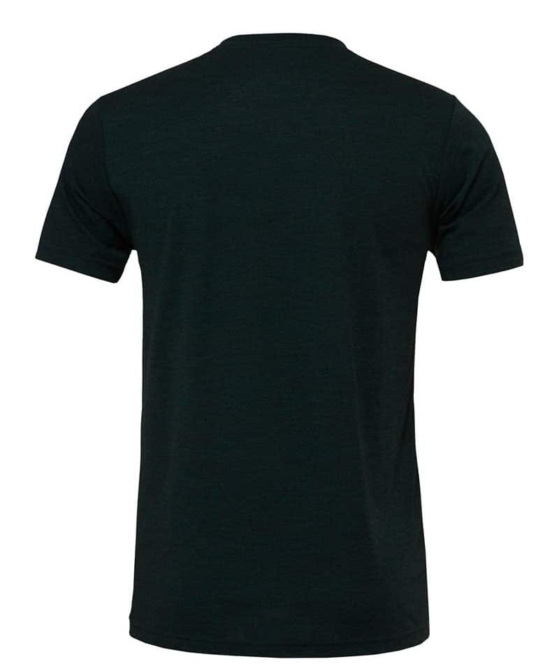 T-shirt Unisex manica corta Triblend Bella Canvas BE3413 nero retro