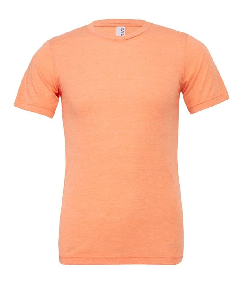 T-shirt Unisex manica corta Triblend Bella Canvas BE3413 rosa-salmone