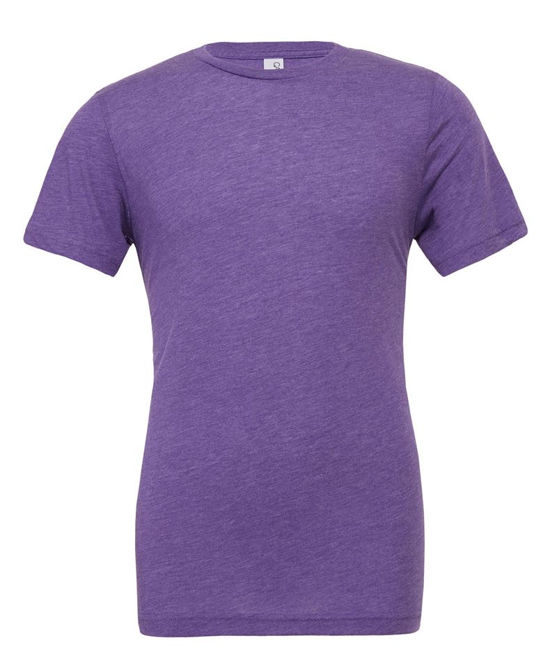 T-shirt Unisex manica corta slub Bella Canvas BE3413 32 T-shirt Unisex manica corta Triblend Bella Canvas BE3413 viola-lilla