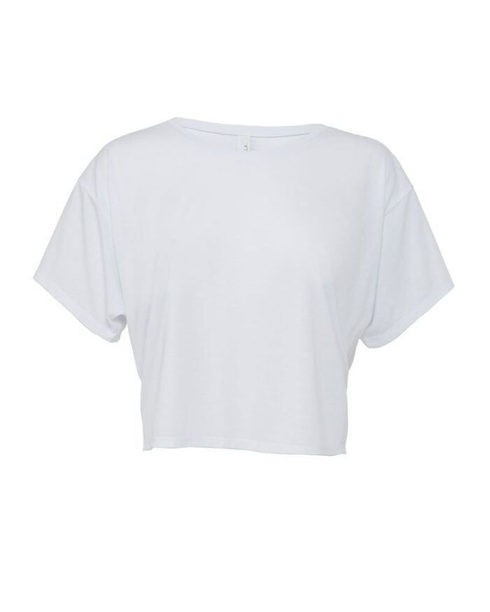 T-shirt donna maniche a pipistrello Bella Canvas BE8881 bianco