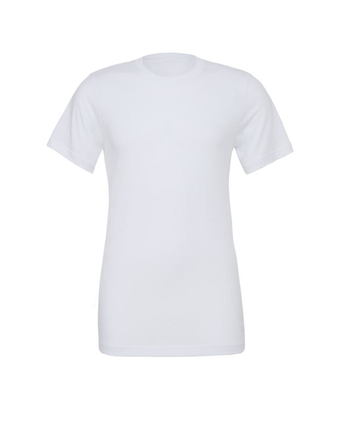 T-shirt uomo girocollo in policotone Bella Canvas BE3650 bianco
