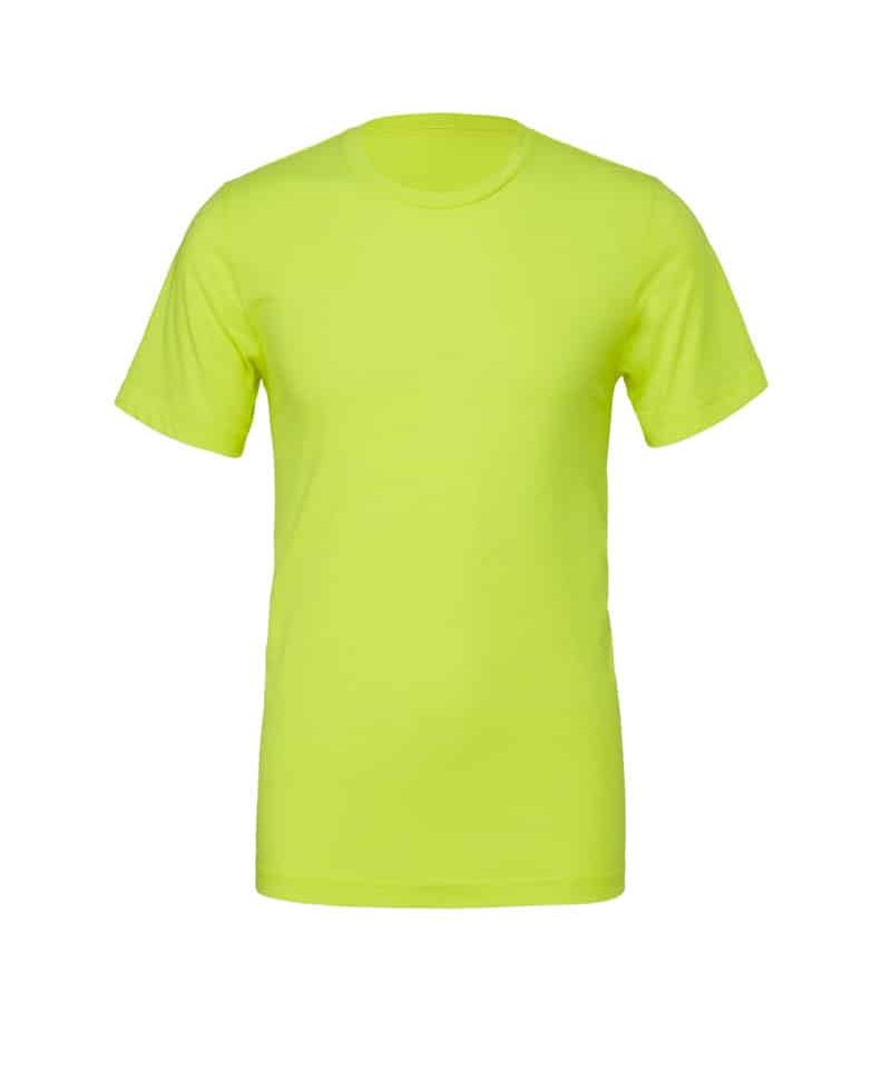 T-shirt uomo girocollo in policotone Bella Canvas BE3650 21 T-shirt uomo girocollo in policotone Bella Canvas BE3650 giallo fluo