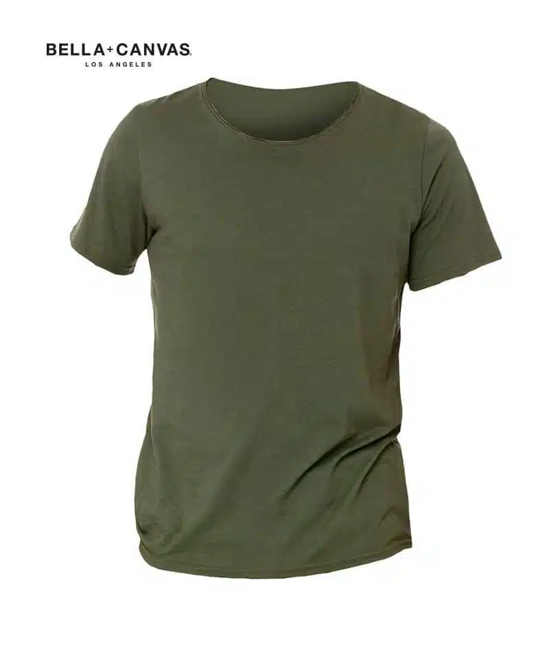 T-shirt-uomo-Bella-Canvas-BE3014-verde-militare