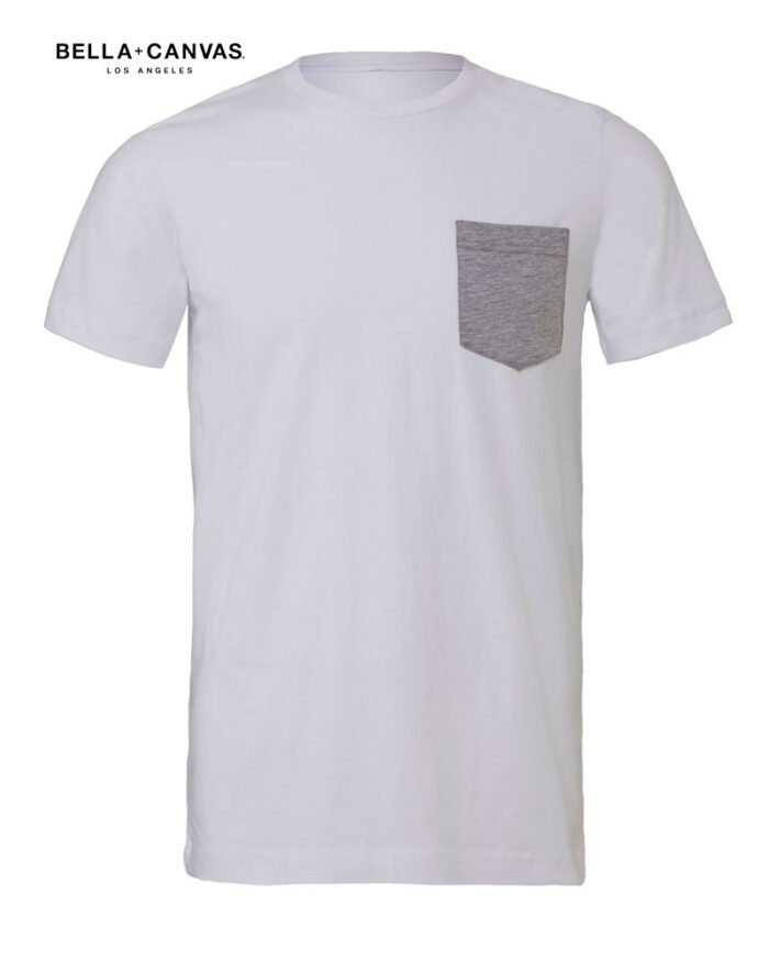 T-shirt-uomo-girocollo-con-Taschino-Bella-Canvas-BE3021
