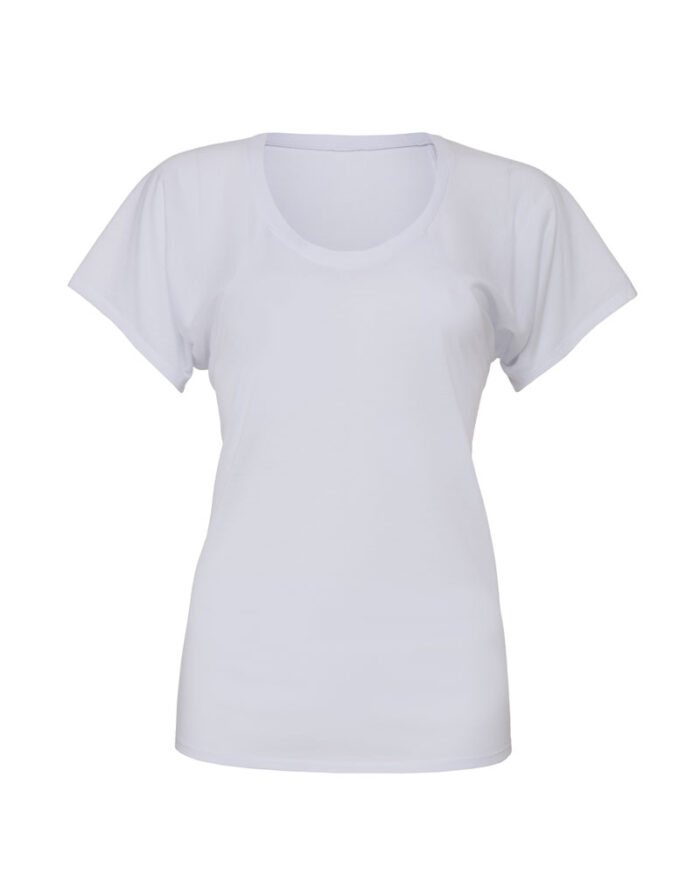 T-shirt donna con maniche ampie BE8801 bianco