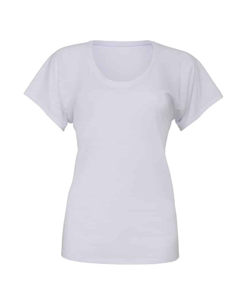 T-shirt donna con maniche ampie BE8801 bianco