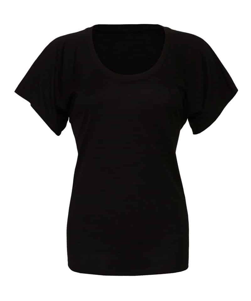 T-shirt donna con maniche ampie BE8801 nero
