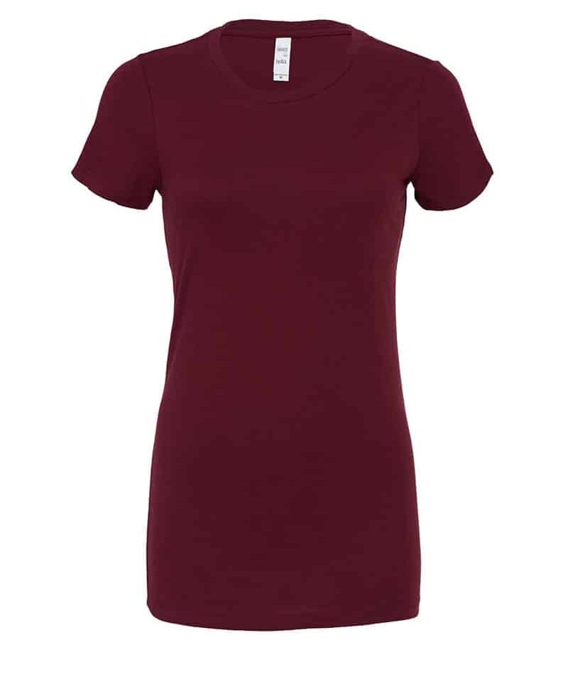 T-shirt Donna Girocollo Bella Canvas BE6004 24 T-shirt Donna Girocollo Bella Canvas BE6004 bordeaux