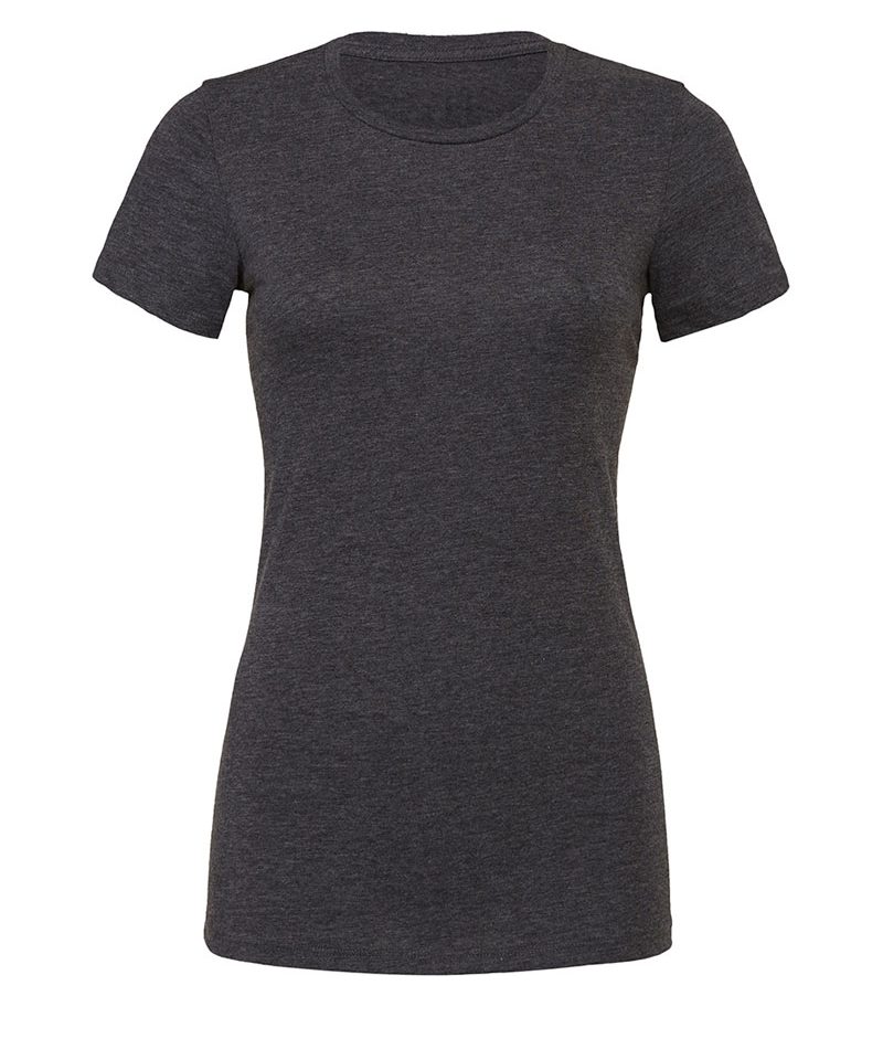 T-shirt Donna Girocollo Bella Canvas BE6004 27 T-shirt Donna Girocollo Bella Canvas BE6004 grigio scuro