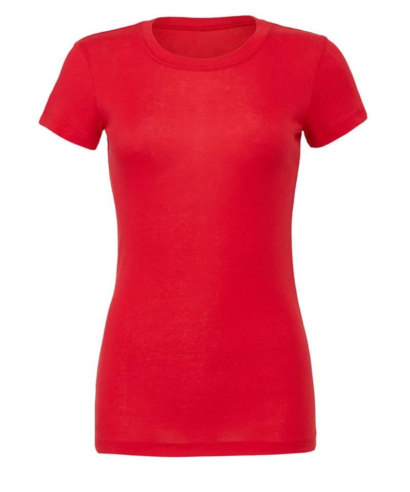 T-shirt Donna Girocollo Bella Canvas BE6004 rosso