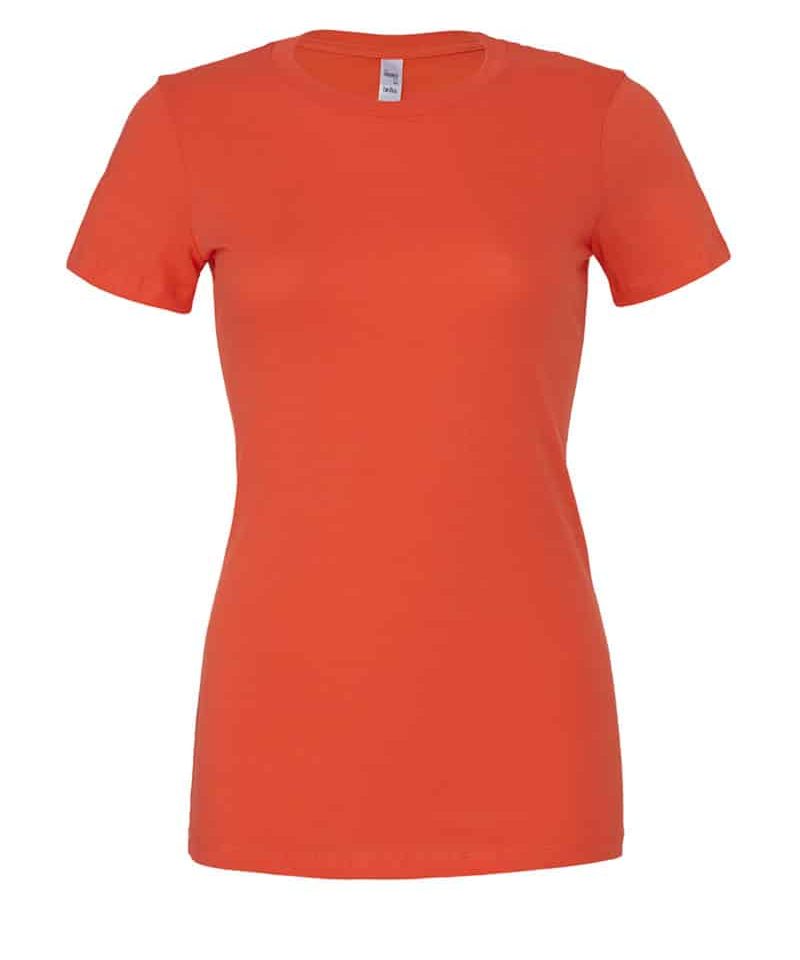 T-shirt Donna Girocollo Bella Canvas BE6004 31 T-shirt Donna Girocollo Bella Canvas BE6004 rosso corallo