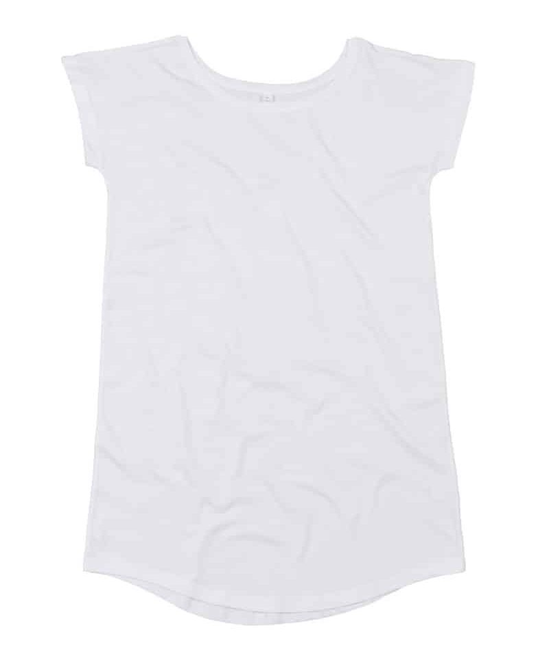 T-shirt extralunga in cotone organico donna Mantis MAM99 5 T-shirt extralunga Donna Vestito Mantis MAM99 bianco